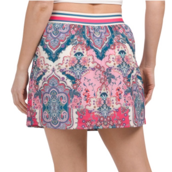 { Johnny Was } - Melody Bee Active Paisley Tennis Skirt - Picture 3 of 4